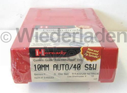 10 mm Auto / .40 S&W Hornady Matrizensatz, Hartmetall, Art-Nr.: 546533