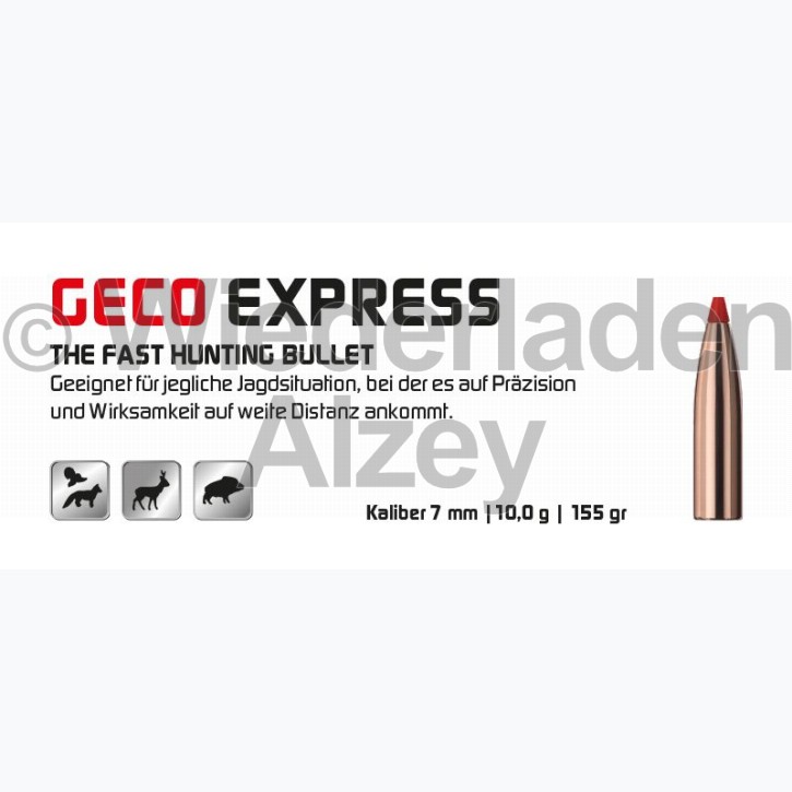 GECO Geschosse, .284, 155 grain, 10,0 g, Express