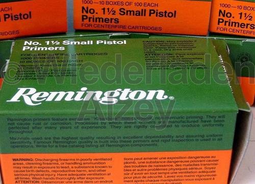 Reminigton 1½, Small Pistol Zündhütchen
