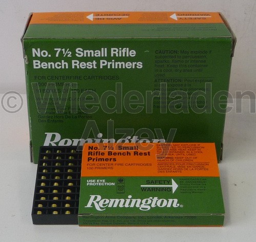 Reminigton 7½, Small Rifle Bench Rest Zündhütchen