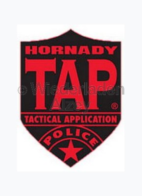 Hornady Aufkleber "TAP", schwarz und rot, GröÃe ca. 7 x 9,5 cm, Art.-Nr.: 98001