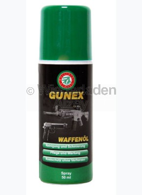 Ballistol GUNEX Waffenölspray, Flasche mit 50 ml Inhalt