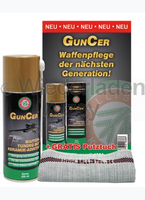 BALLISTOL GunCer Waffenölspray, Dose mit 200 ml Inhalt, zusätzliches Reinigungstuch gratis