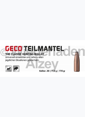 GECO Geschosse, .308, 170 grain, 11,0 g, Teilmantel