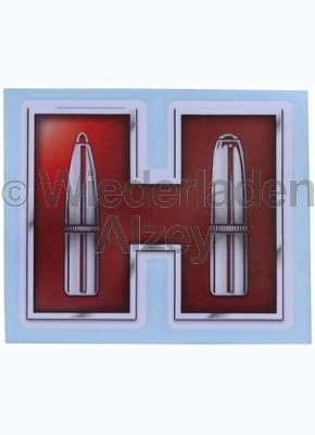 Hornady Aufkleber "H" Transfer, rot, Art.-Nr.: 98013
